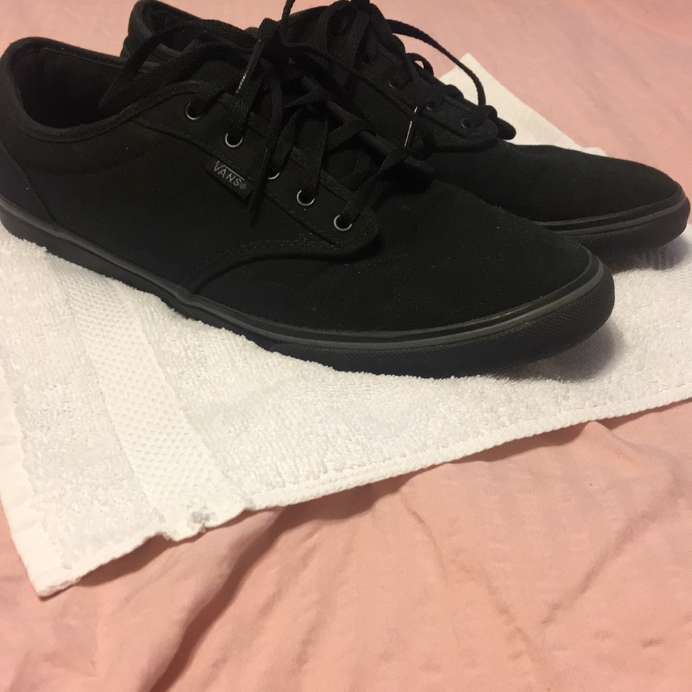 Black low profile Vans